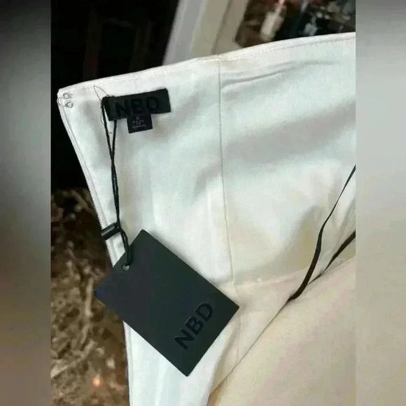 NWT- NBD Vanity Mini Dress White, Size-small - Picture 9 of 9